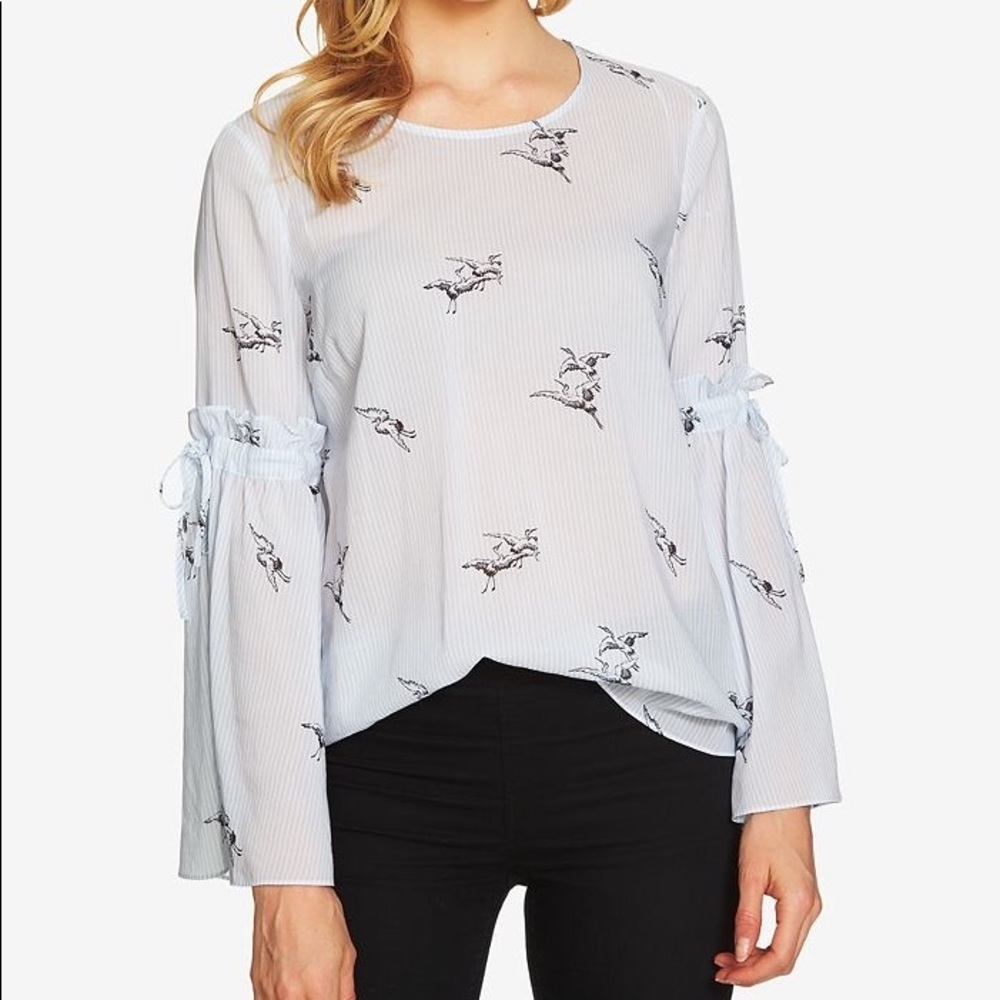 CeCe
Crane-Print Bell-Sleeve Blouse(41)